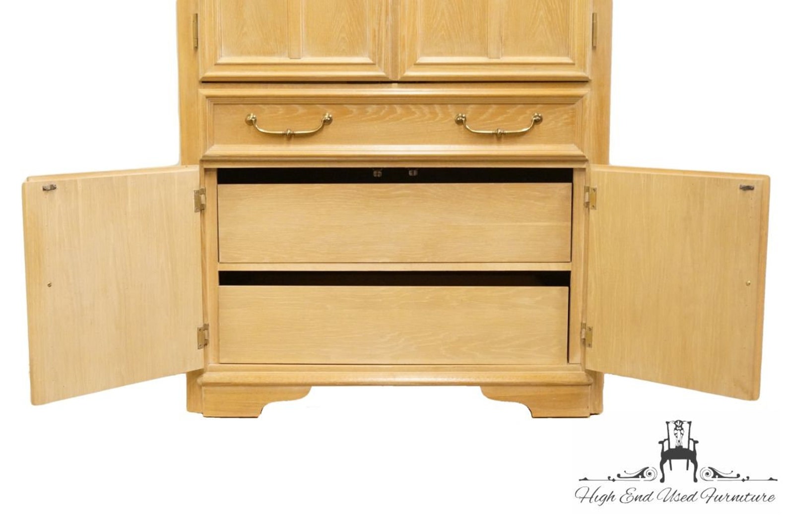 Stanley Furniture Solid Oak 42 Media Tv Armoire 9082314 Etsy