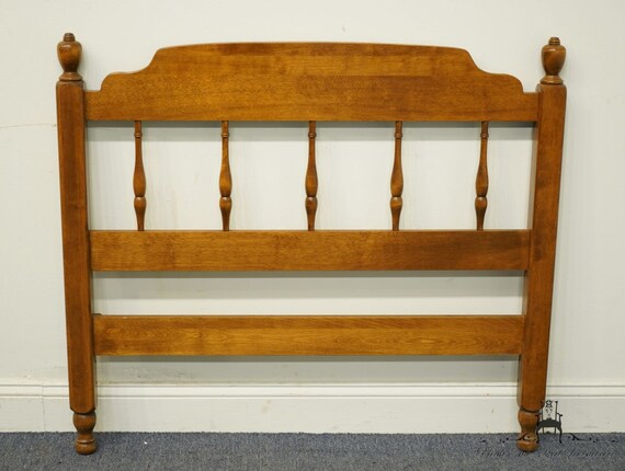 ETHAN ALLEN Heirloom Nutmeg Maple Colonial Style Twin Size Headboard Etsy Finland