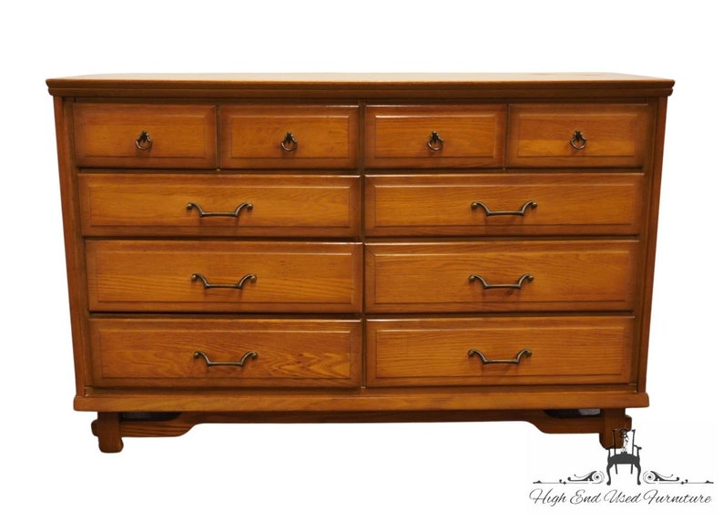 SUMTER CABINET Solid Pecan Rustic Country French 52 Double Dresser image 1