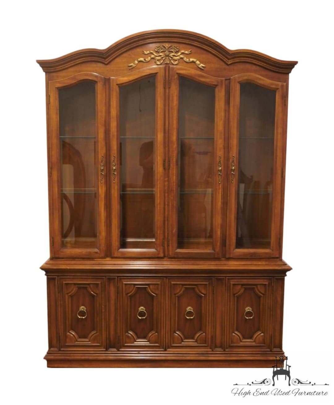 THOMASVILLE FURNITURE Cellini Collection Italian Provincial 61 Lighted Display China Cabinet 7422 420 Etsy