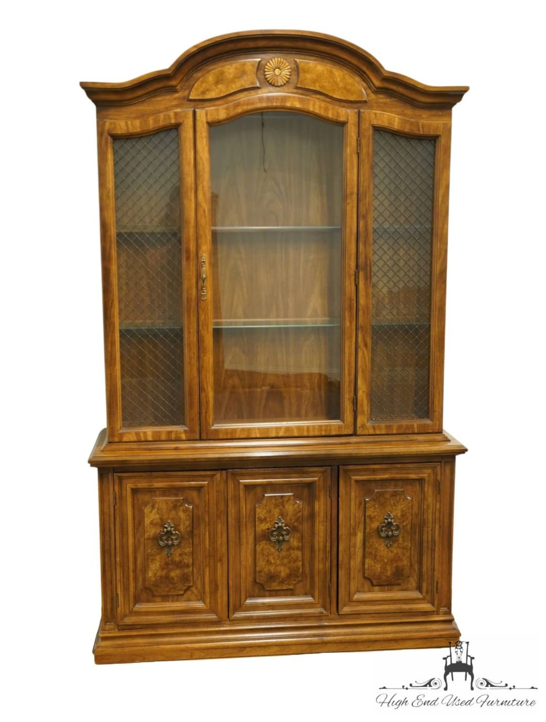 BERNHARDT FURNITURE Italian Provincial Style 49 Lighted Display China Cabinet 11348 111 300 306 Etsy UK