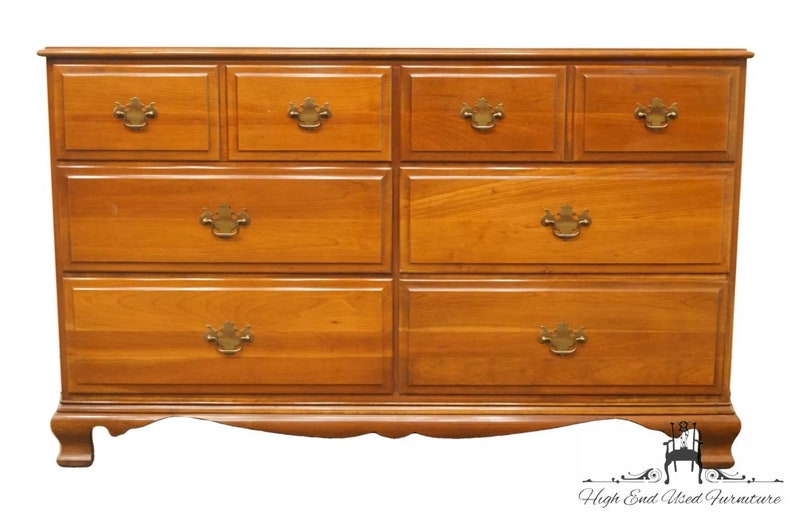 Statton Trutype Americana Solid Cherry 55 Double Dresser Etsy