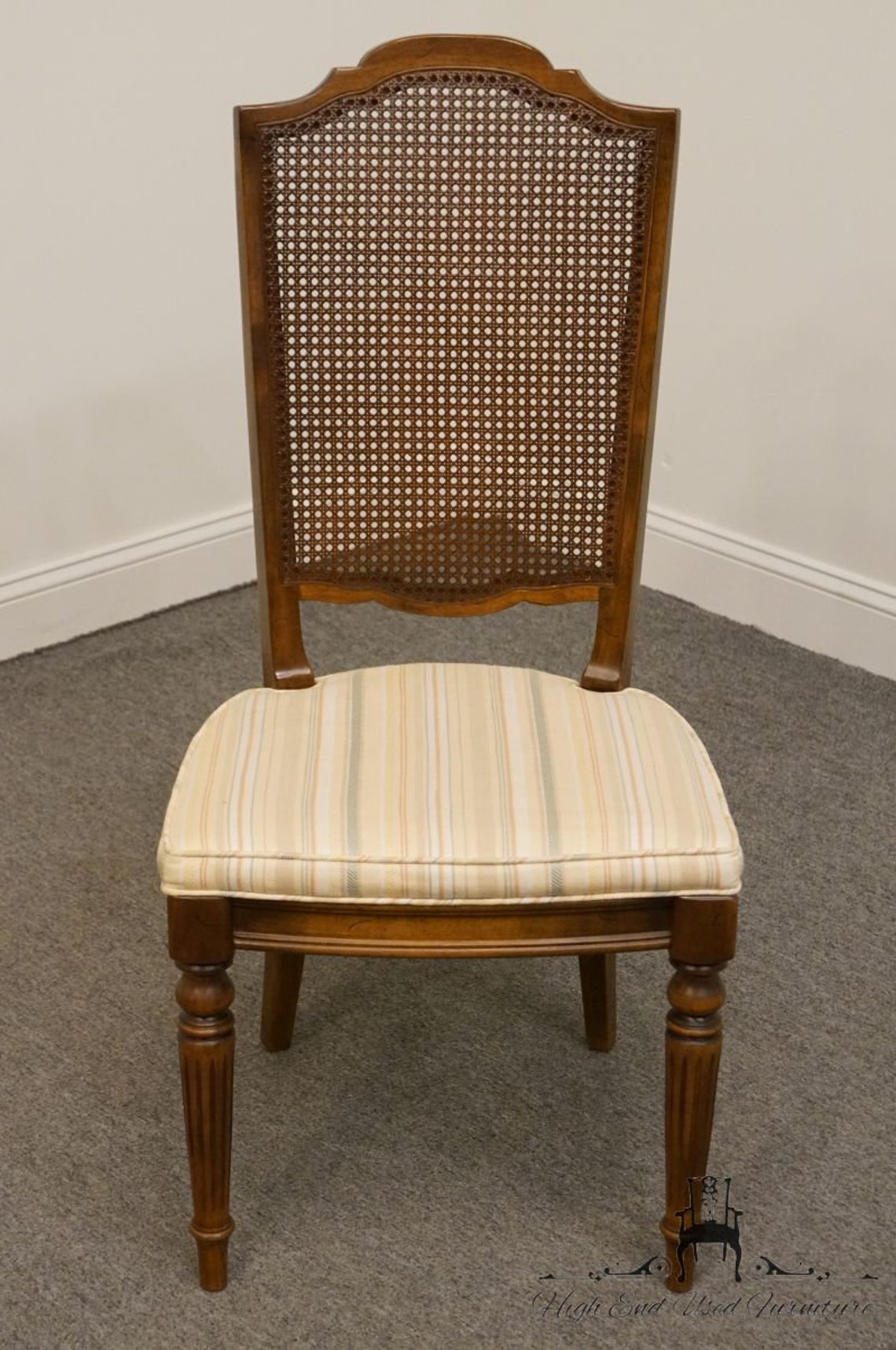 Ethan Allen Classic Manor Cane Back Dining Side Chair 156012 Etsy