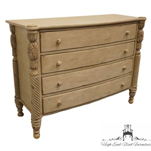 LARGO FURNITURE Jaclyn Smith Collection Antiqued Distressed White Shabby Chic 54 Four Drawer Chest image 4