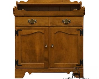 ETHAN ALLEN Heirloom Nutmeg Maple Colonial Early American 34" Dry Sink Buffet 10-6106