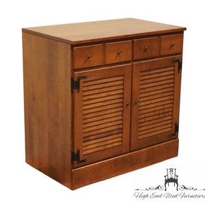 ETHAN ALLEN / BAUMRITTER Heirloom Nutmeg Maple Crp Custom Room Plan 30 Shutter Door Cabinet image 2