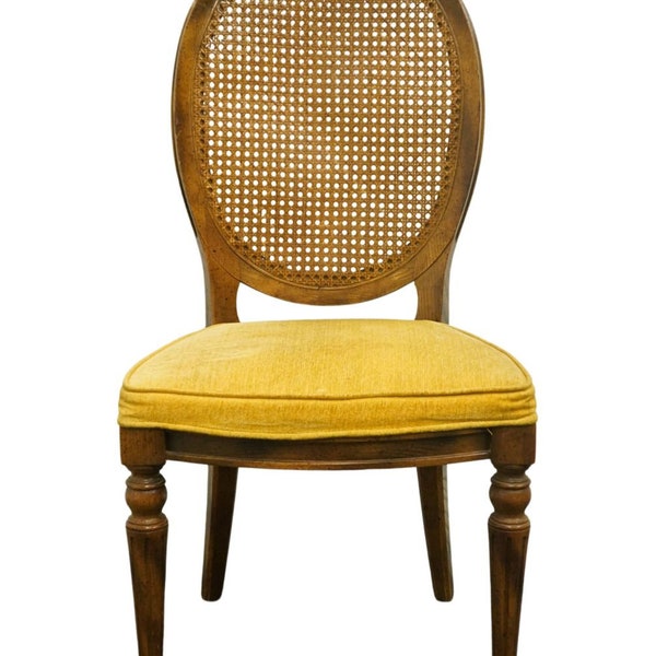 CENTURY FURNITURE Italian Neoclassical Tuscan Style Cane Back Dining Side Chair