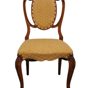 VINTAGE ANTIQUE Louis XVI French Provincial Style Upholstered Vanity / Accent Chair