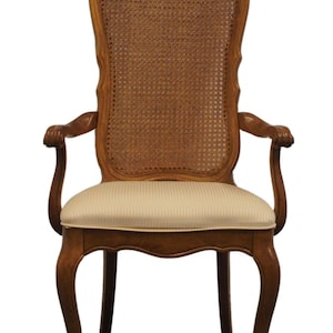 UNIVERSAL FURNITURE Country French Provincial Cane Back Dining Arm Chair