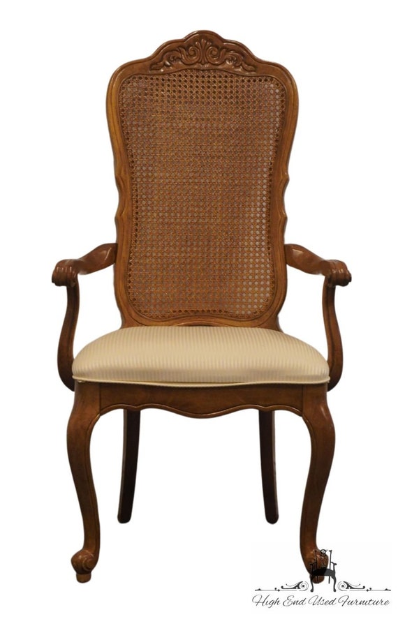 UNIVERSAL FURNITURE Country French Provincial Cane Back Dining Arm