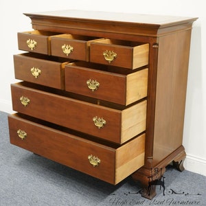 CENTURY FURNITURE Solid Cherry Traditional Style 44 Gentleman's Chest of Drawers image 5