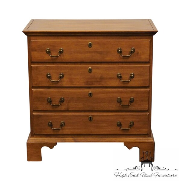 ETHAN ALLEN Circa 1776 Solid Hard Rock Maple 30" Bachelor's Chest / Four Drawer Nightstand 18-9003