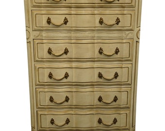 DAVIS CABINET Co. Carrara Collection Italian Neoclassical Tuscan Style Cream / Off White Painted 38" Chest of Drawers 7-105