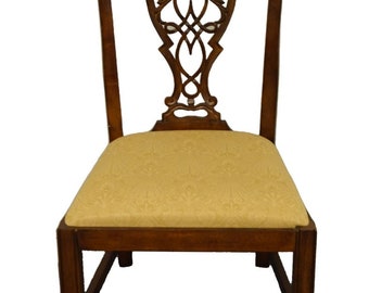 BASSETT FURNITURE Cherry Traditional Chippendale Style Dining Chair