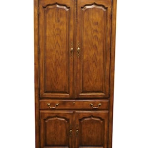 DREXEL HERITAGE Chatham Oaks Collection Rustic Country Style 36 Media Armoire 196-718-2 image 1