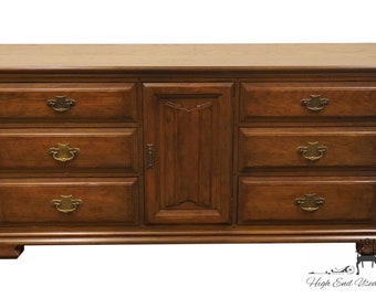 DAVIS CABINET Co. Solid Walnut Rustic Country French 69" Triple Door Dresser 501 - Brentwood Finish