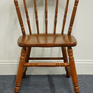 TELL CITY Solid Hard Rock Maple Colonial Early American Dining Side Chair 8018 48 Andover Finish Bild 4