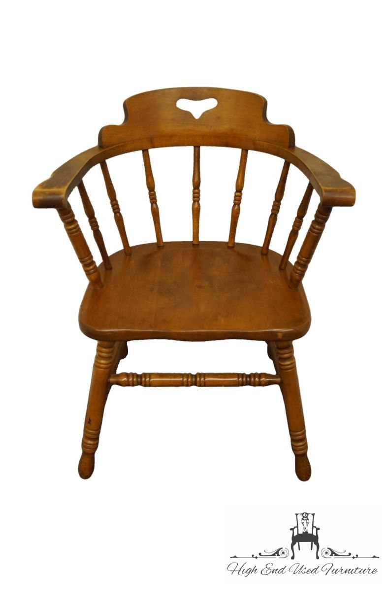 TELL CITY Colonial Style Solid Hard Rock Maple Dining Arm Chair