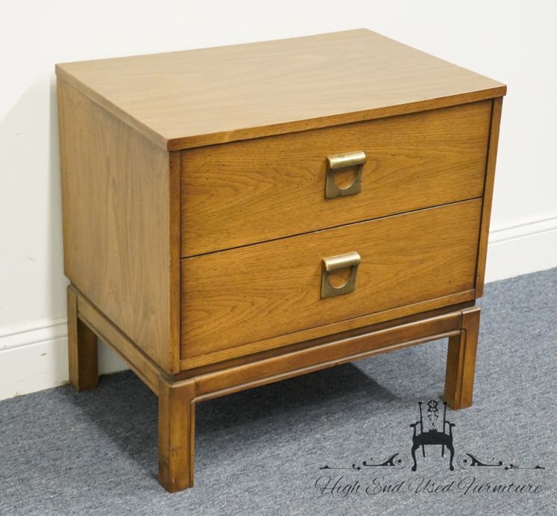 DIXIE FURNITURE Mid Century Modern Style 25 Two Drawer Etsy