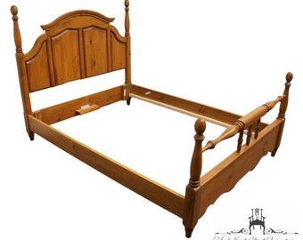 PALLISER FURNITURE Country French Provincial Style Solid Knotty Pine Queen Size Four Poster Bed