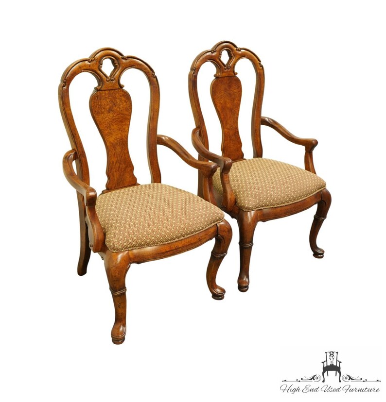 Set of Two THOMASVILLE FURNITURE British Gentry Dining Arm Etsy