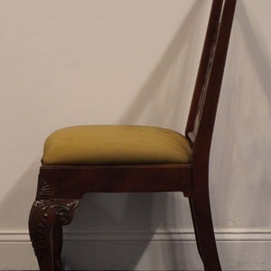 HENREDON FURNITURE Solid Mahogany Traditional Chippendale Style Ball & Claw Dining Side Chair image 5