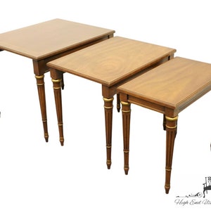 MEUBLES HERITAGE Italien Néoclassique Style Toscan Accent Nesting End Tables 18-572-69 image 4