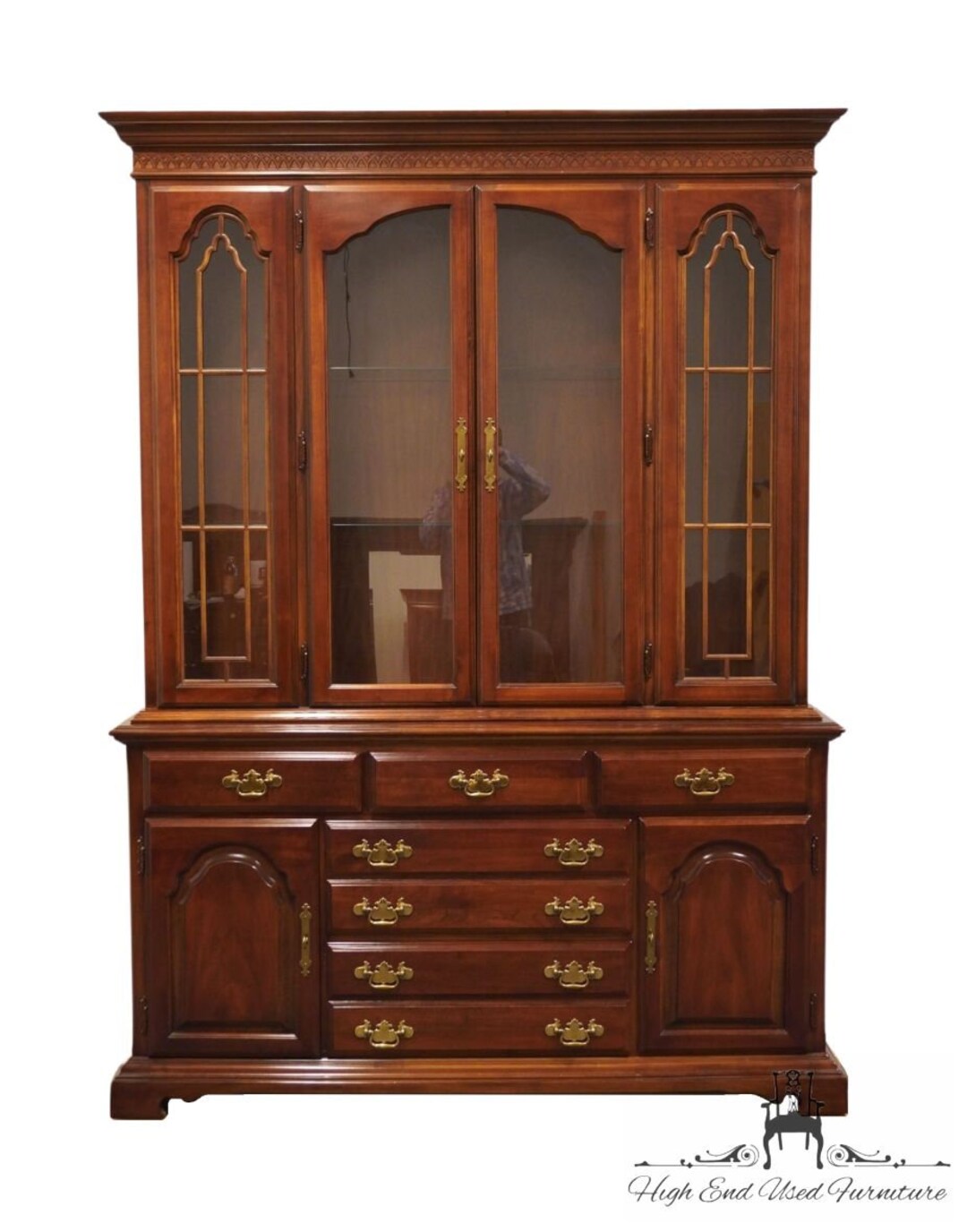 BERNHARDT FURNITURE Solid Cherry Traditional Style 60 Etsy