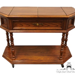 THOMASVILLE FURNITURE Country Manor Collection Solid Oak Rustic 46" Flip-Top Server Buffet 8062-510