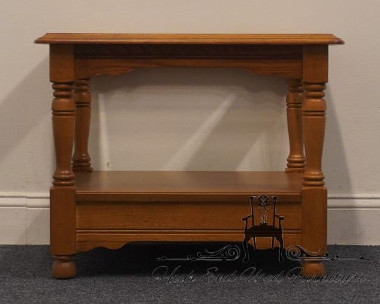 BASSETT FURNITURE Solid Oak Early American Rustic 22