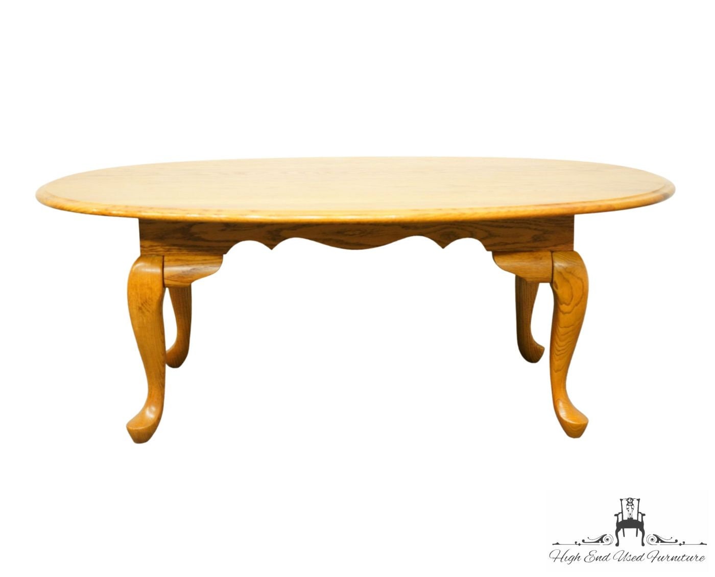 BROYHILL FURNITURE Solid Oak Rustic Traditional Style 45 Accent