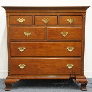 CENTURY FURNITURE Solid Cherry Traditional Style 44 Gentleman's Chest of Drawers image 2