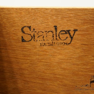 STANLEY FURNITURE Chalais Collection Solid Knotty Pine and Wicker 44 Writing Desk 94024-27 image 9