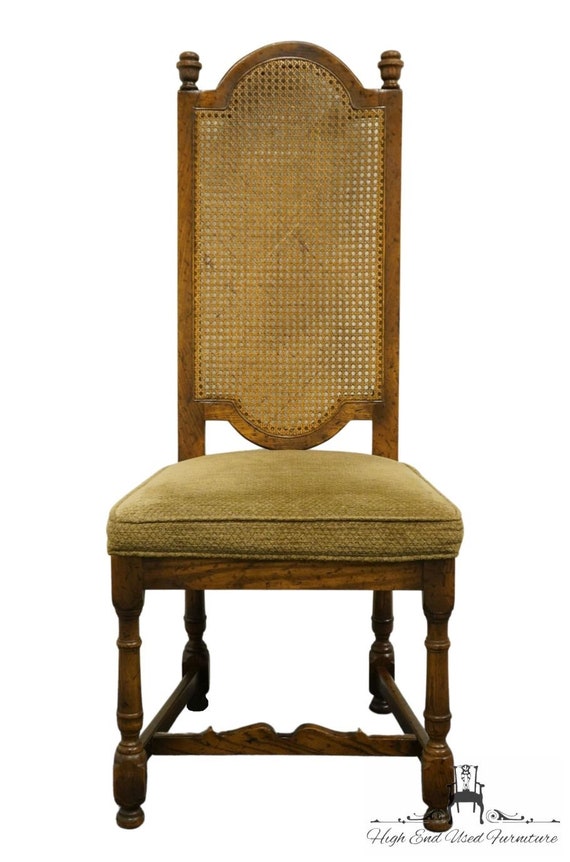 DREXEL FURNITURE Bishopsgate Collection English Tudor Style Cane