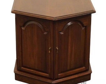 ETHAN ALLEN Georgian Court Solid Cherry Traditional Style Hexagonal Accent End Table 11-8075 - 225 Vintage Finish