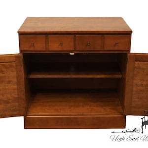 ETHAN ALLEN / BAUMRITTER Heirloom Nutmeg Maple Crp Custom Room Plan 30 Shutter Door Cabinet image 4