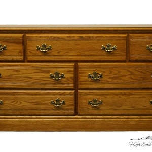 Carolina Furniture Oak Country French 61" Double Dresser