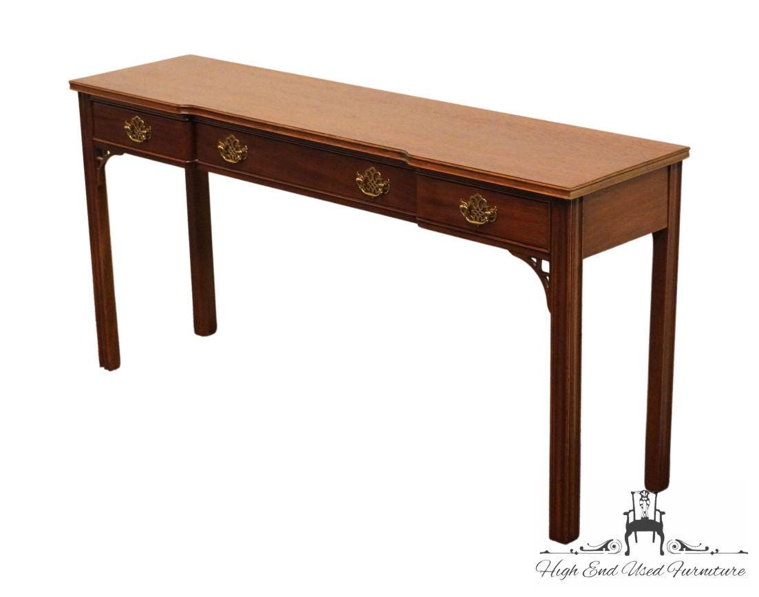 HICKORY WHITE American Masterpiece Collection Solid Mahogany 54" Accent Console Sofa Table