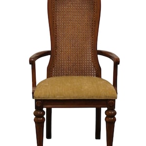 BERNHARDT FURNITURE Country French Style Cane Back Dining Arm Chair