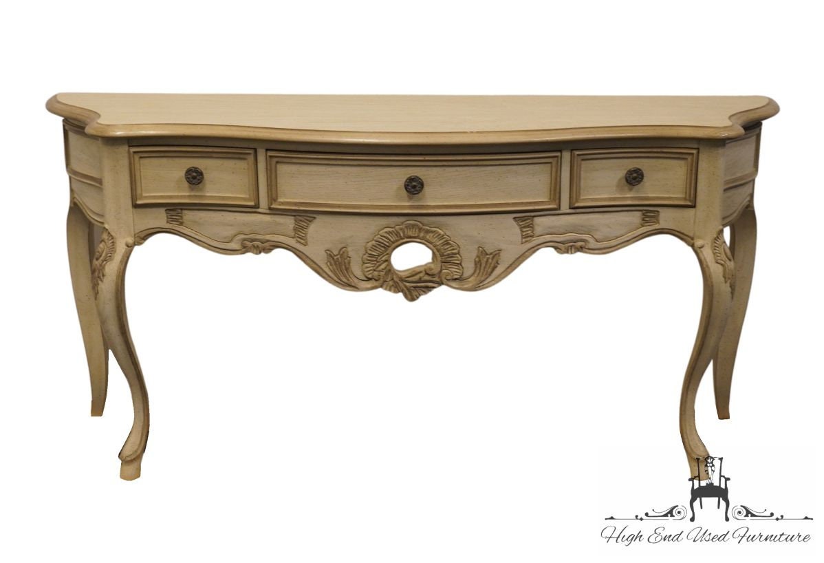 CENTURY FURNITURE Cream / Off White Painted Contemporary Country French Provincial 66" Sideboard Buffet