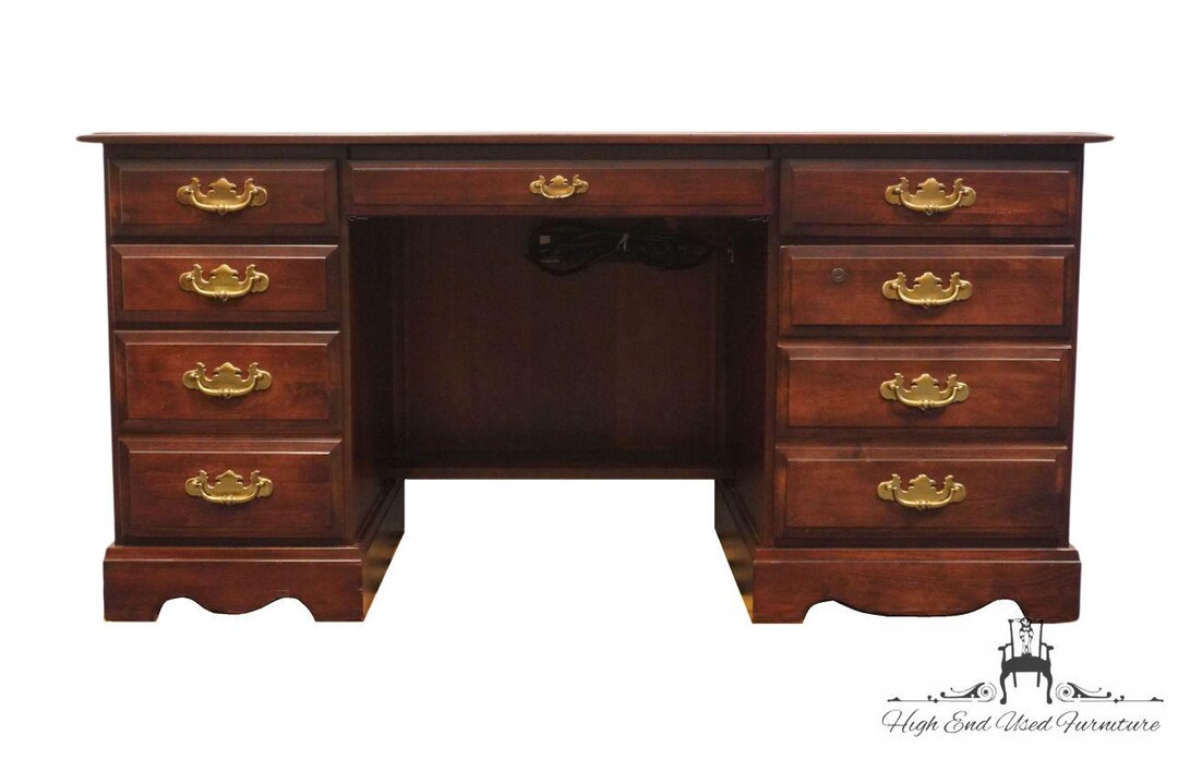 KIMBALL FURNITURE Solid Cherry Traditional Style 60" Executive Office