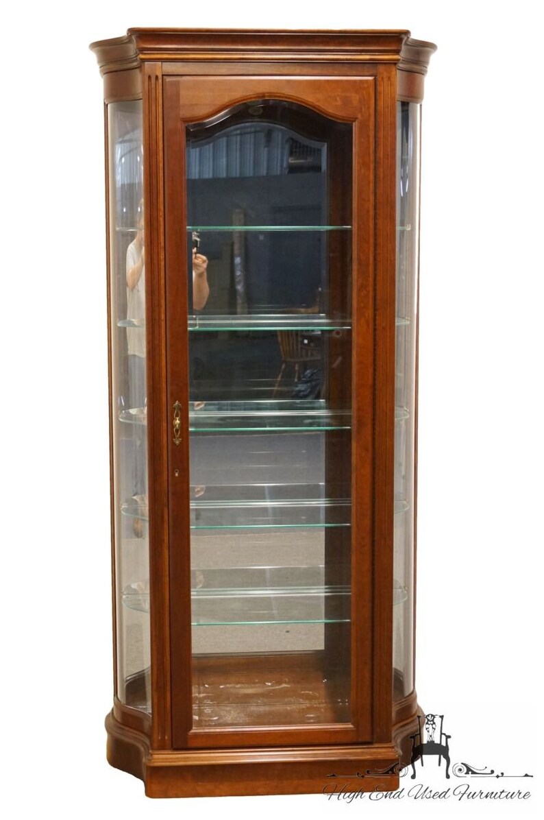 Jasper Cabinet Solid Colonial Cherry 37 Curio Display Etsy