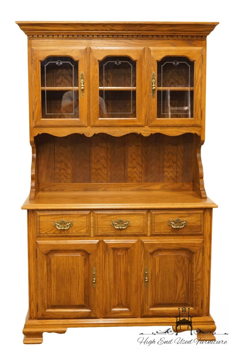 TELL CITY Tanbark Oak Country French 46 Buffet w. Etsy