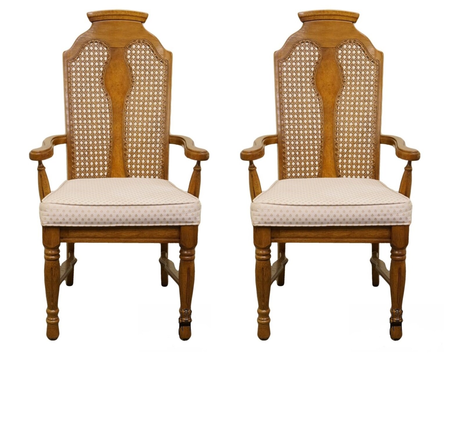 Set Of 2 Henry Link / Dixie Contemporary Style Cane Back Etsy