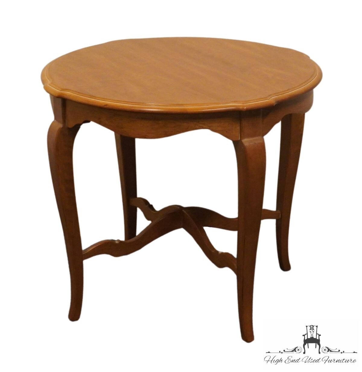 Ethan allen round end table discount