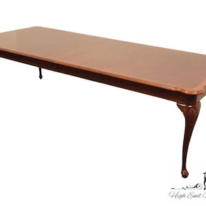 ETHAN ALLEN Georgian Court Collection Solid Cherry Traditional Style 110" Dining Table 11-6424