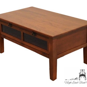 PETERS REVINGTON Solid Oak Contemporary Mission Style 40" Accent Coffee Table