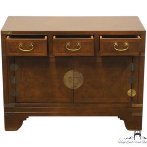 BAKER FURNITURE Asian Chinoiserie 32 Three Drawer Cabinet Nightstand image 5