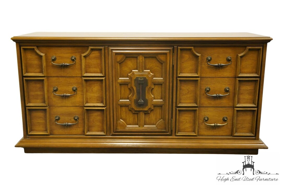 STANLEY FURNITURE Italian Mediterranean Style 66 Triple Door Dresser