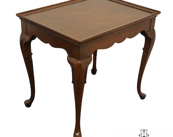 HICKORY CHAIR Co. James River Collection Solid Mahogany Traditional Queen Anne 18x24" Accent End Table 514